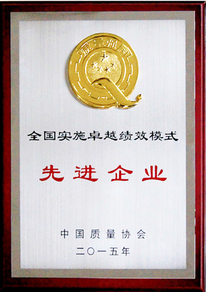 2015年全國(guó)實(shí)施卓越績(jī)效模式先進(jìn)企業(yè)